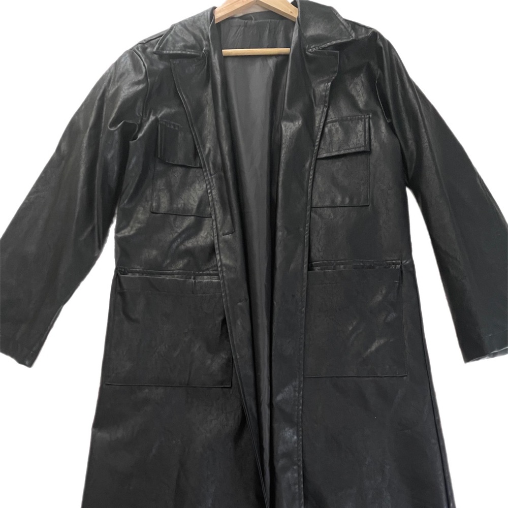 Leather Trench Jacket